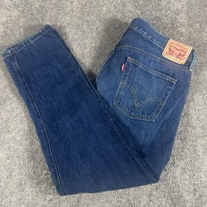 Levi’s 501 CT Custom Tapered Jeans Dark Blue 36x30 Cotton Button Fly
